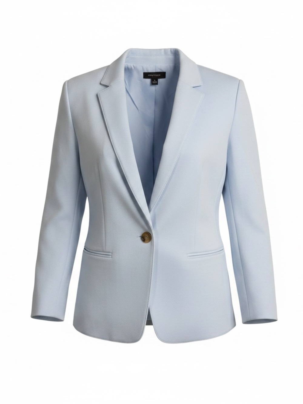 Ann Taylor Pale Blue Single-Button Blazer